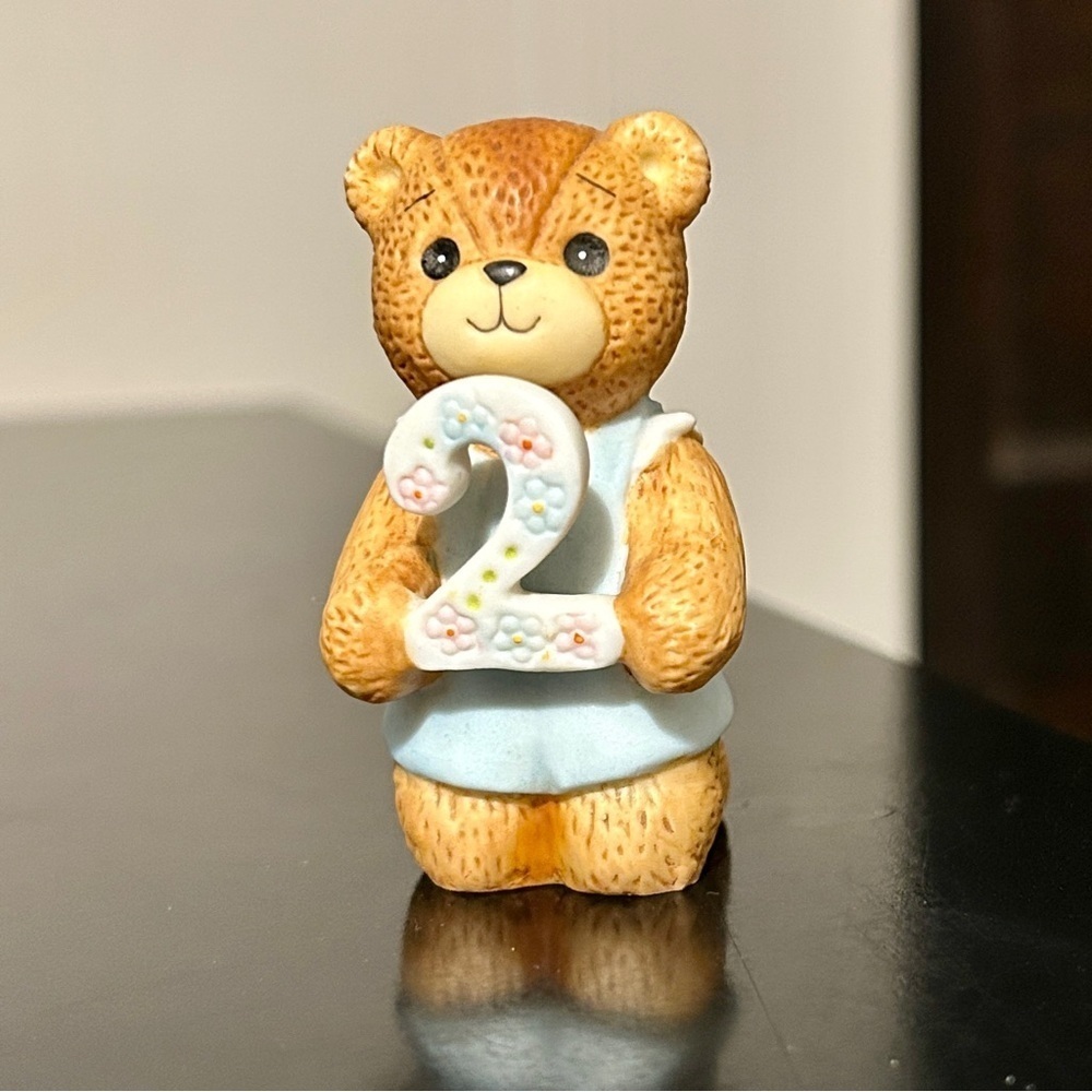 Enesco Lucy and Me Bear Figurine: 2nd Birthday Collectible